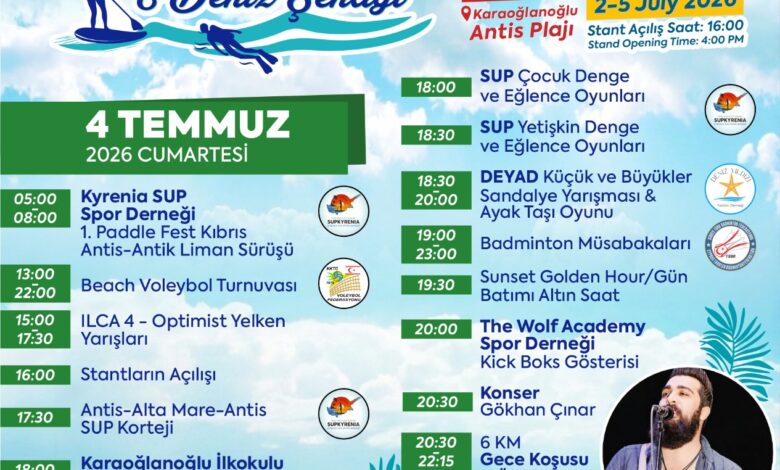 Karaoğlanoğlu Spor Oyunları ve Deniz Şenliği başlıyor