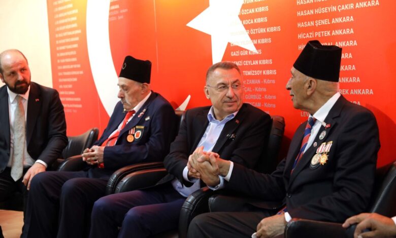 Fuat Oktay Kıbrıs gazileriyle buluştu