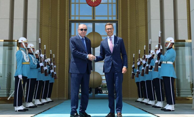 Cumhurbaşkanı Erdoğan, Finlandiya Cumhurbaşkanı Stubb ile bir araya geldi